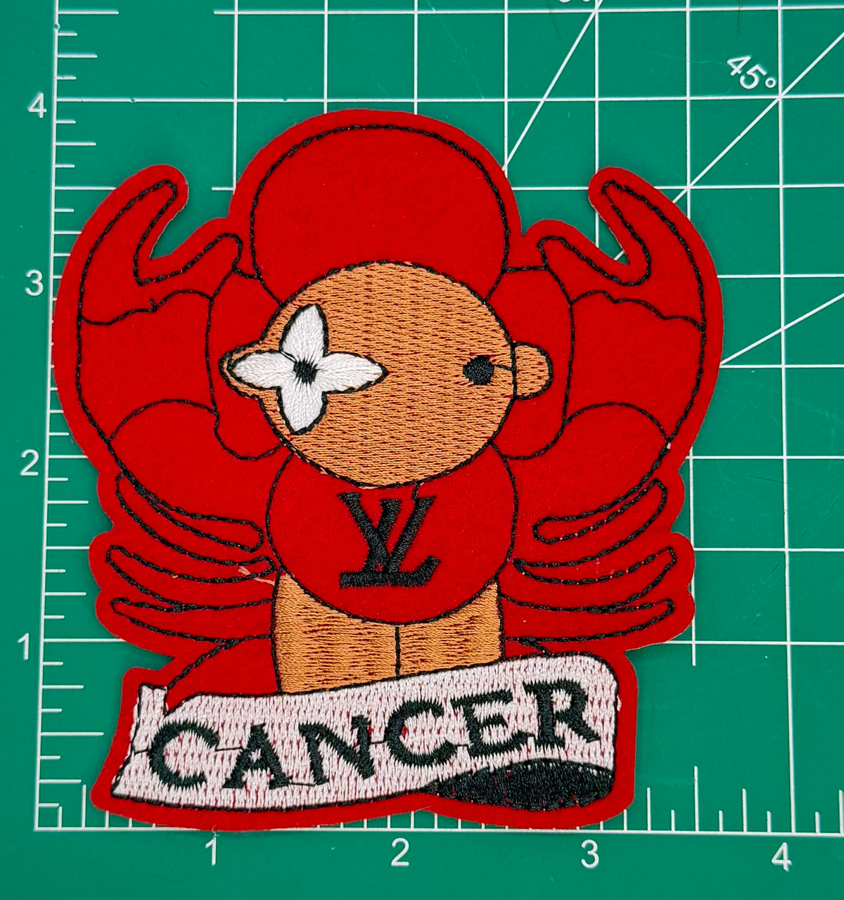 2PC “LV” ZODIAC PATCH SET