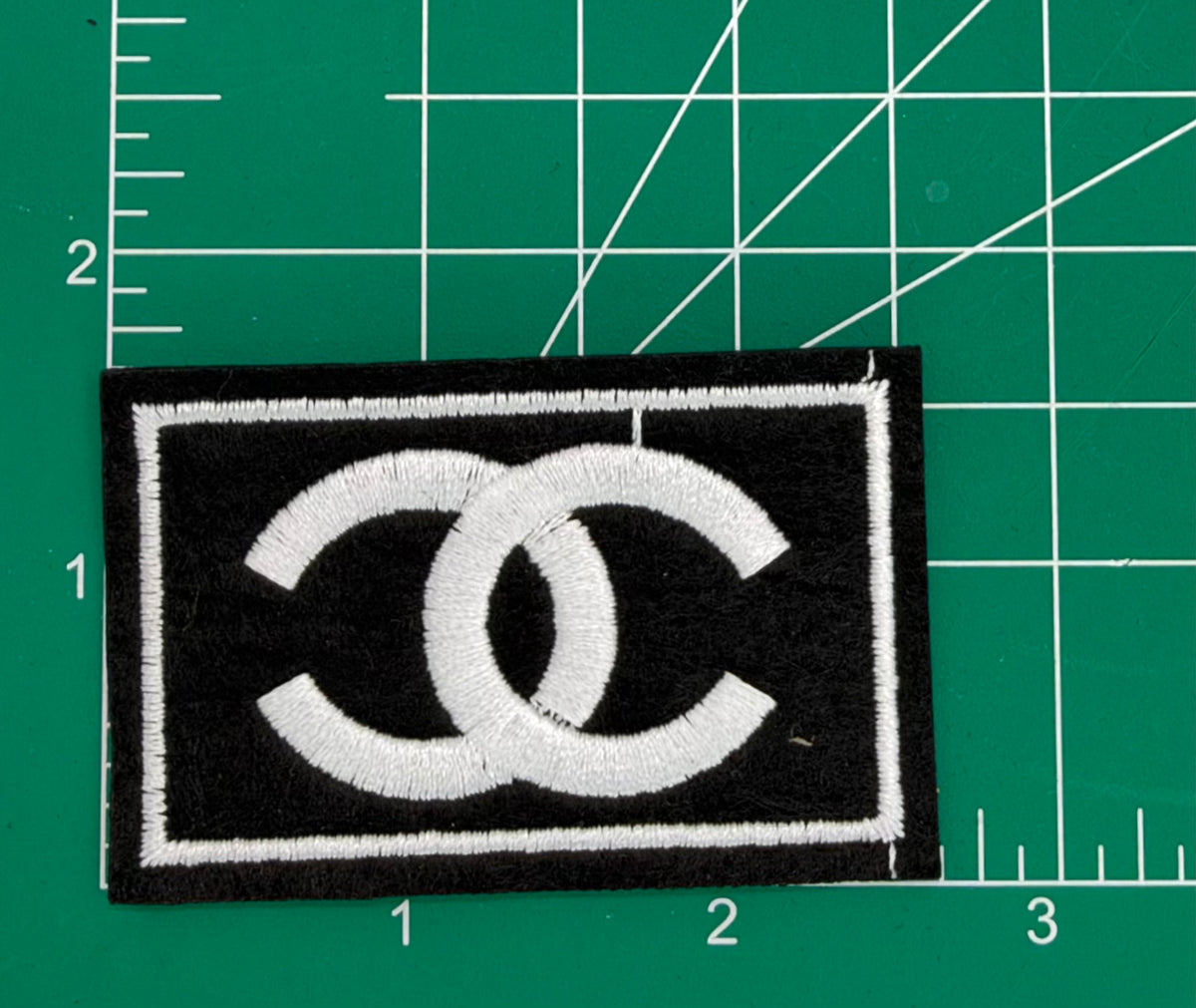 6PC “CHANEL” PNK/BLK PATCH SET