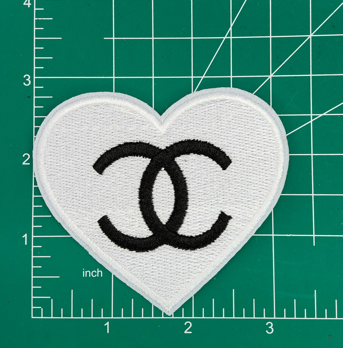 6PC “CHANEL” PNK/BLK PATCH SET