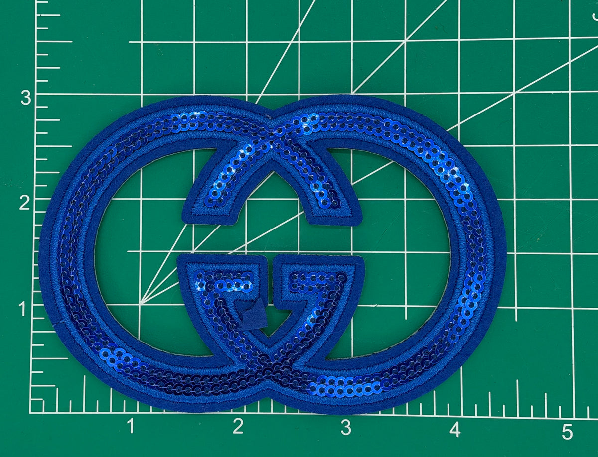 5PC “GUCCI” ROYAL BLUE PATCH SET