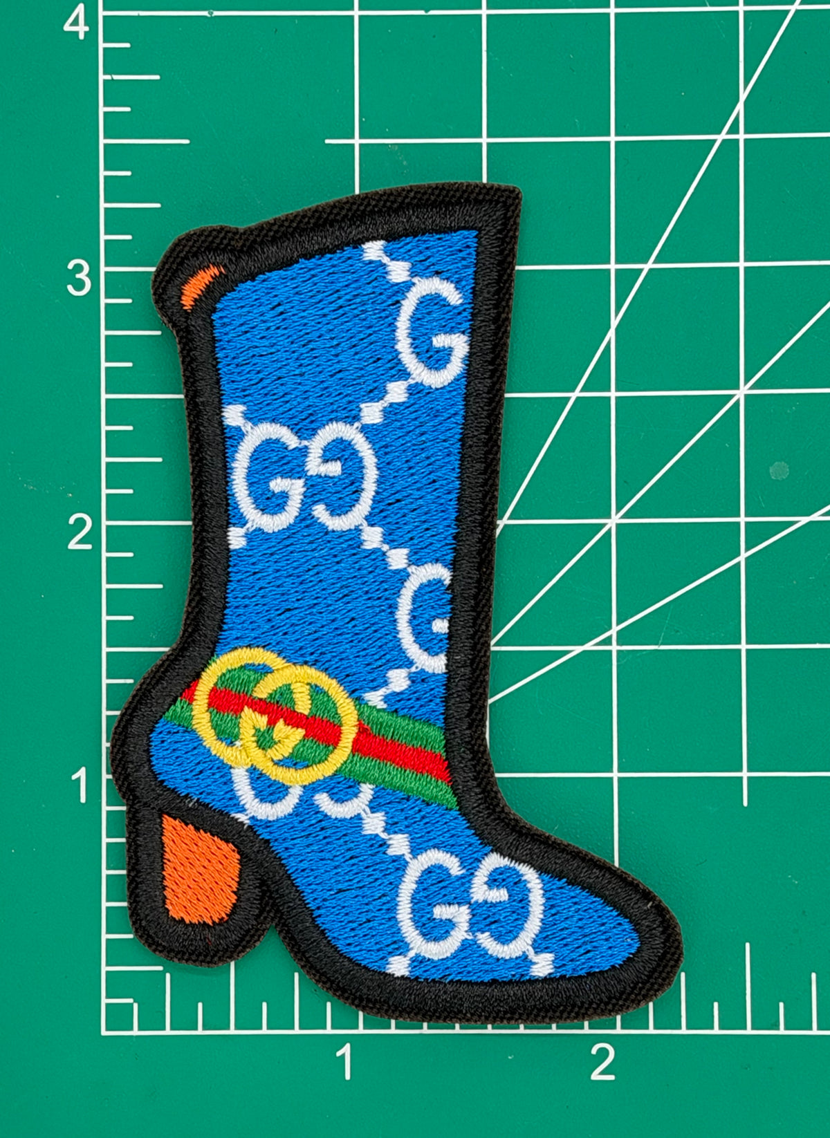 5PC “GUCCI” ROYAL BLUE PATCH SET