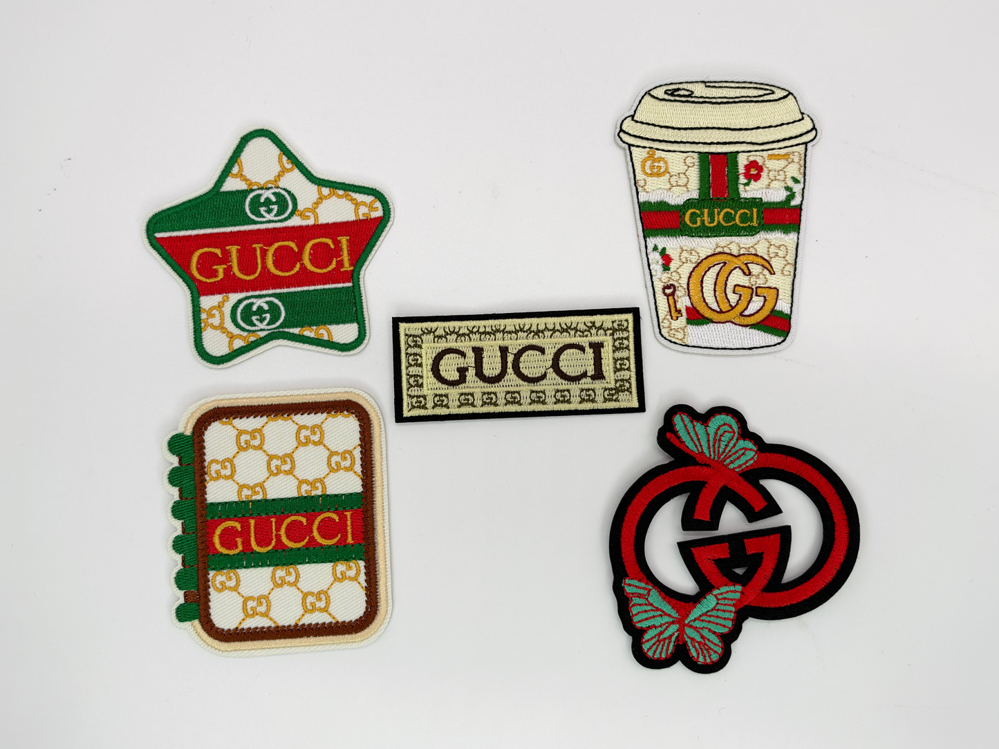 5PC “GUCCI” PATCH SET