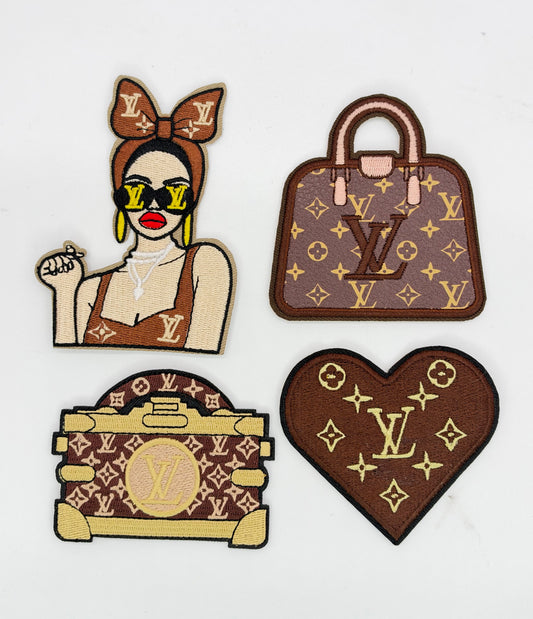 4PC “LV” HEADBAND DIVA PATCH SET
