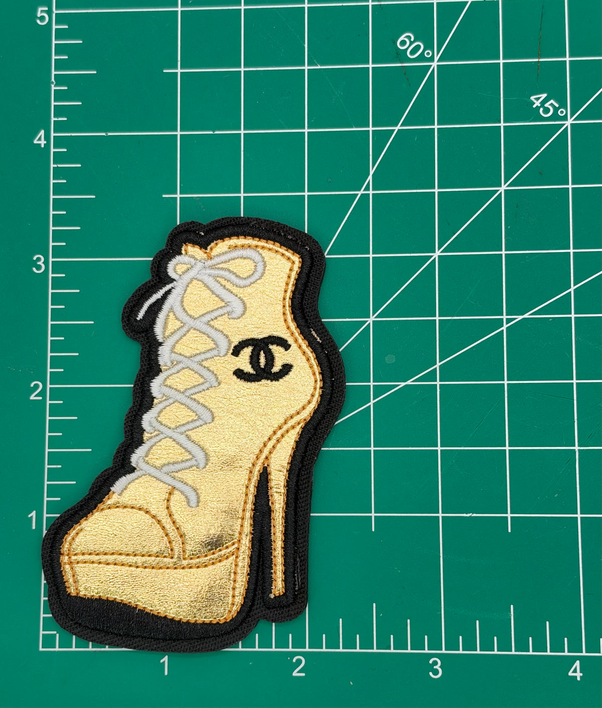 5PC “Chanel” RED/BLK/GLD PATCH SET