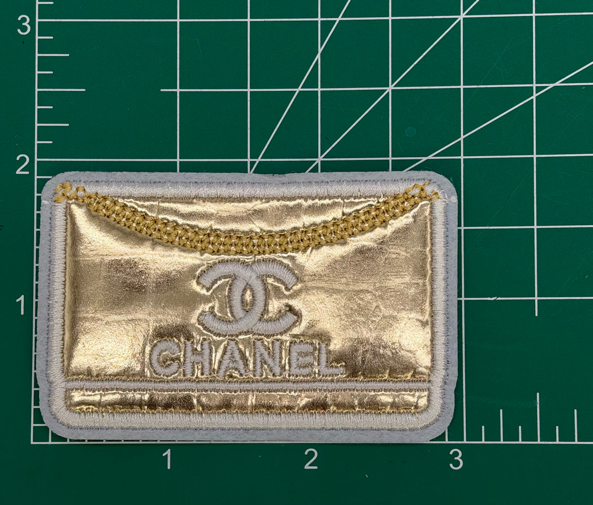 5PC “Chanel” RED/BLK/GLD PATCH SET
