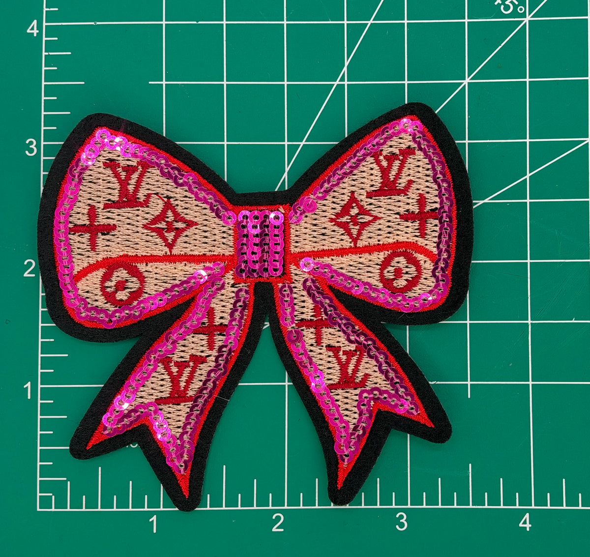 6PC “LV” FUCHSIA BETTY BOOP PATCH/CHARM SET