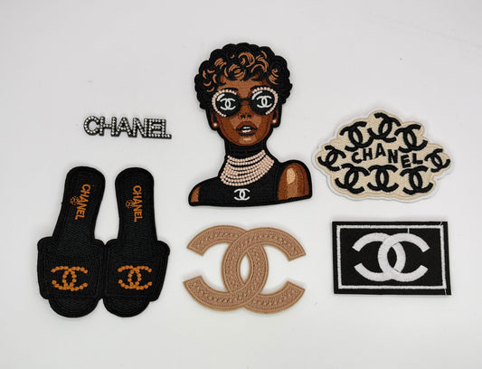 6PC “CLASSY LADY” PATCH/CHARM SET