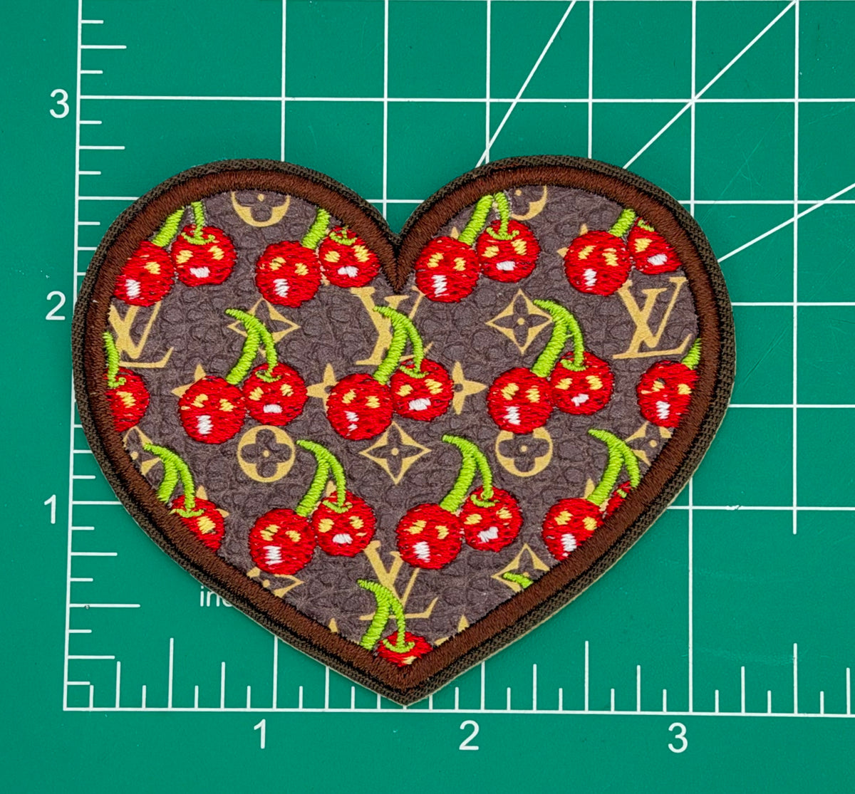 3PC “LV” CHERRY 🍒 PATCH SET