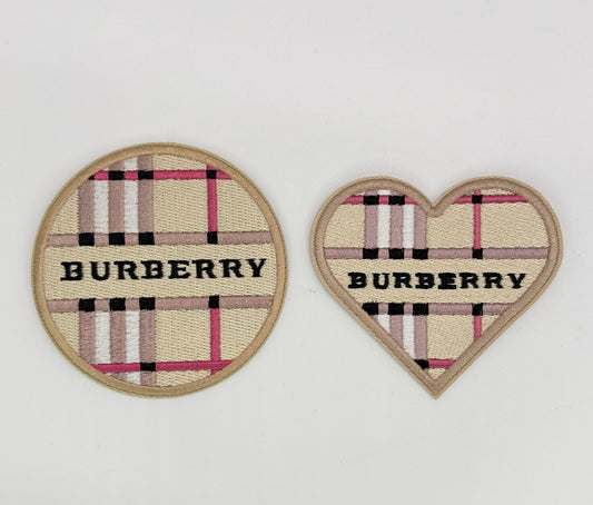 2PC “BURBERRY” PATCH SET