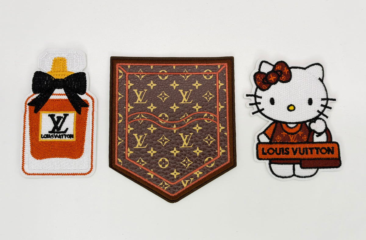 3PC “LV” HELLO KITTY PATCH SET