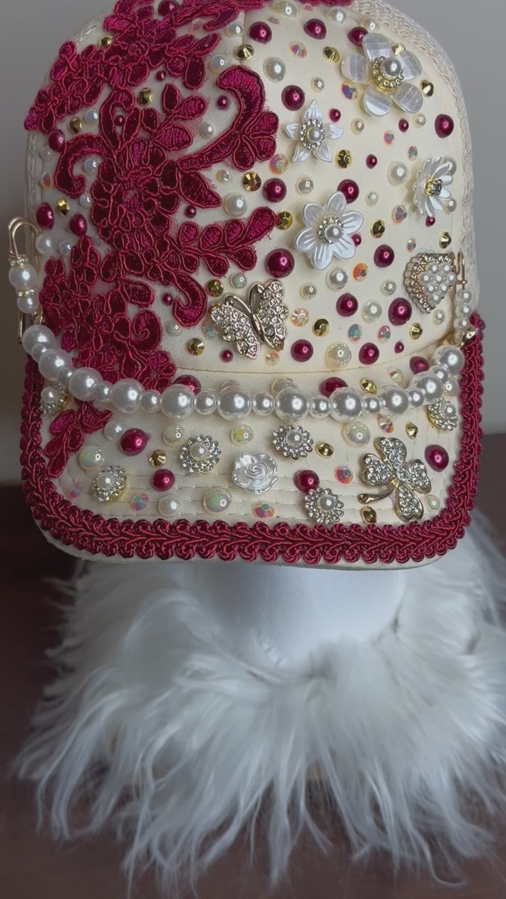 CRANBERRIES & CREAM TRUCKER HAT