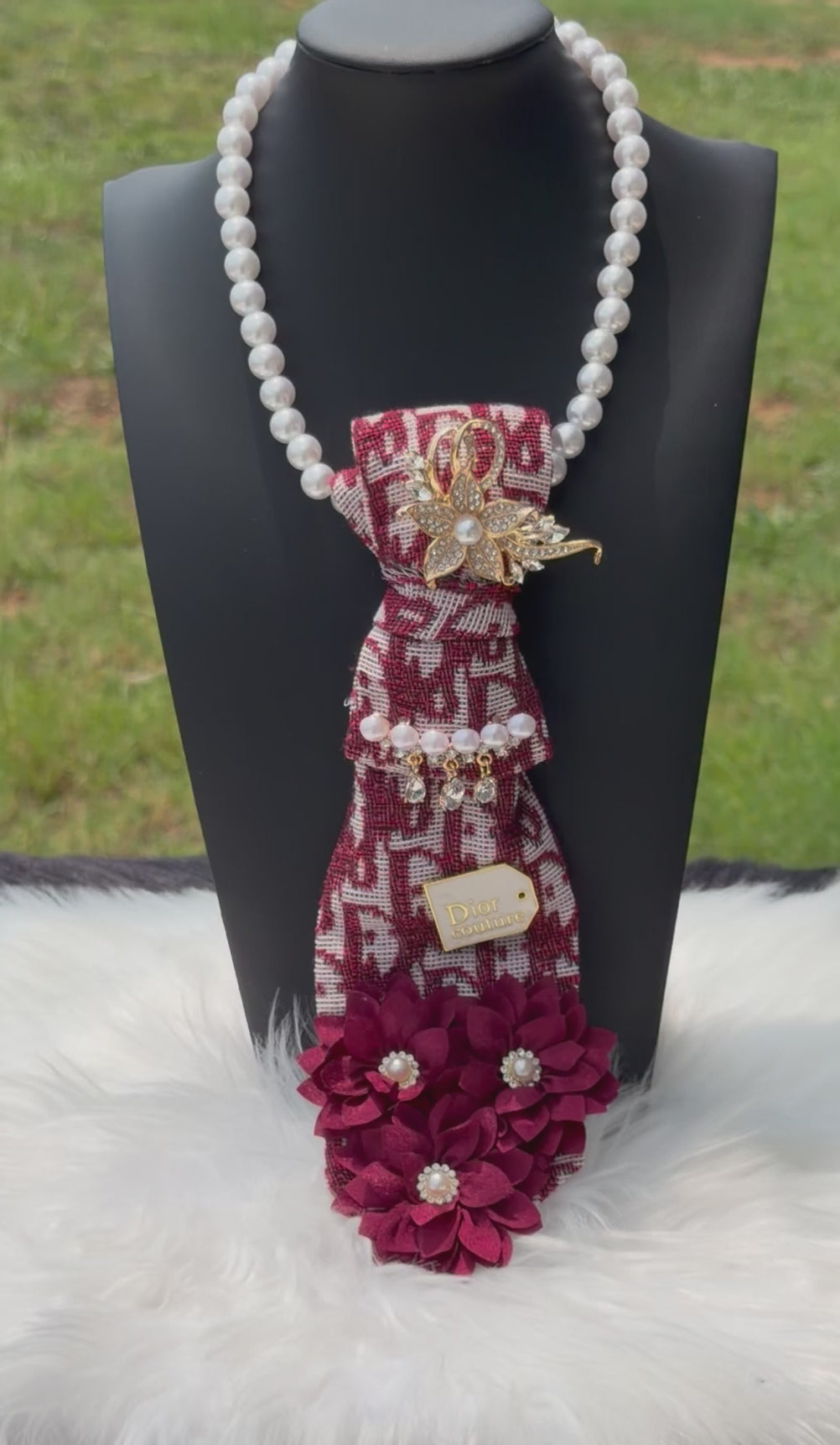 BURGUNDY “DIOR” CUSTOM TIES