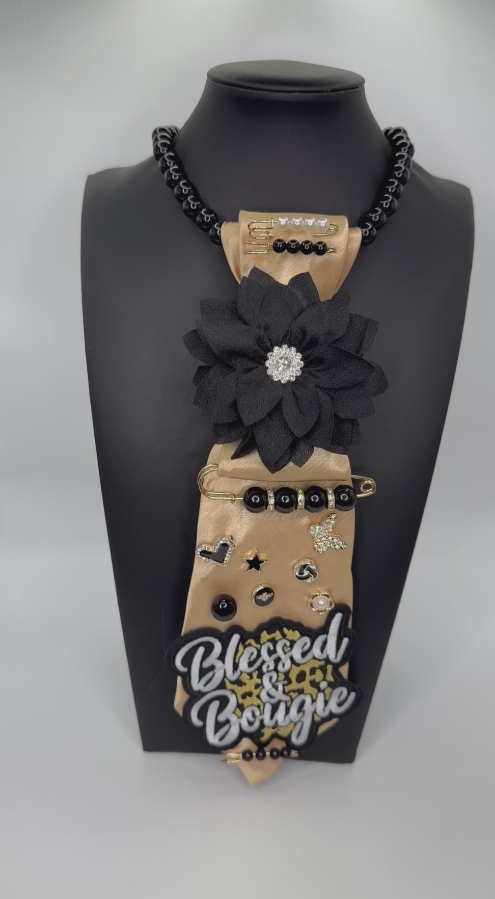 “GOLD “BLESSED” TIE