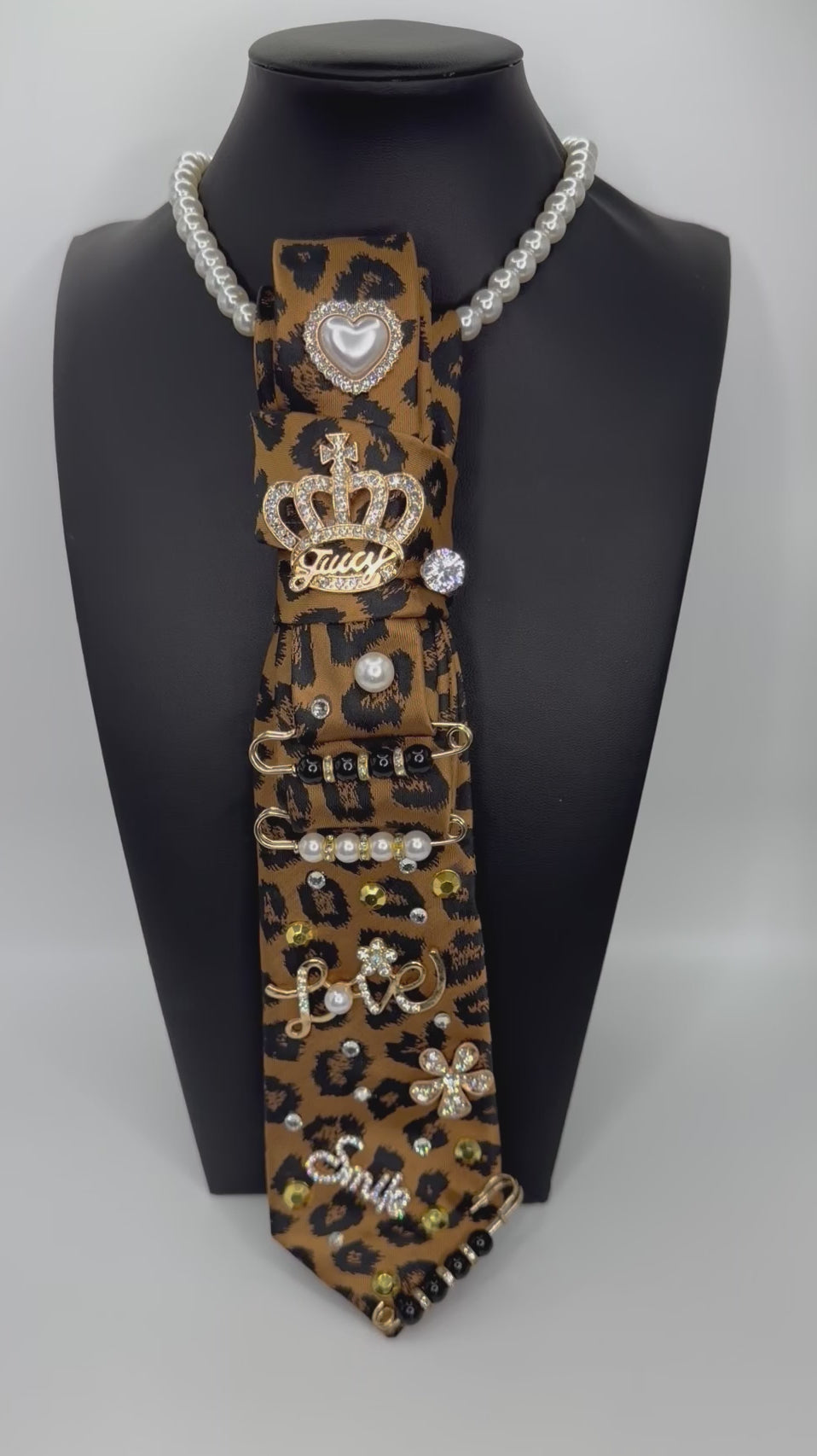 LEOPARD CUSTOM TIE NECKLACE